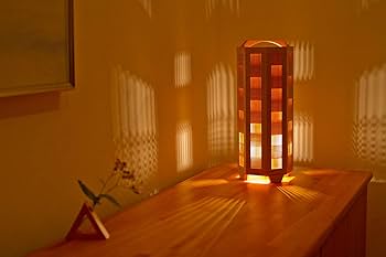 Amazon.co.jp : 木のあかり 風(ふう) 中型ランプ 組子照明 国産手作り Amazon.co.jp : 木のあかり 風(ふう) 中型ランプ 組子照明 国産手作り